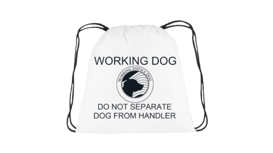 Working Dog -  Drawstring Backpack