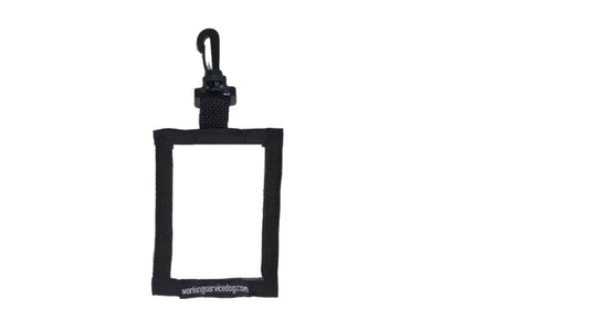 NYLON CLIP-ON ID BADGE HOLDER